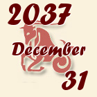 Bak, 2037. December 31