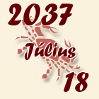 Rák, 2037. Július 18