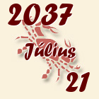 Rák, 2037. Július 21