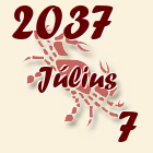 Rák, 2037. Július 7