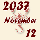 Skorpió, 2037. November 12