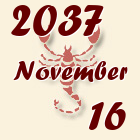 Skorpió, 2037. November 16