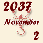 Skorpió, 2037. November 2