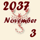 Skorpió, 2037. November 3