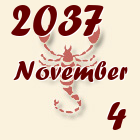 Skorpió, 2037. November 4