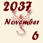 Skorpió, 2037. November 6