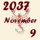 Skorpió, 2037. November 9