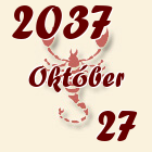 Skorpió, 2037. Október 27