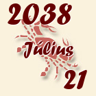 Rák, 2038. Július 21