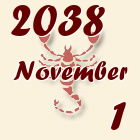 Skorpió, 2038. November 1