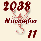 Skorpió, 2038. November 11