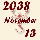 Skorpió, 2038. November 13