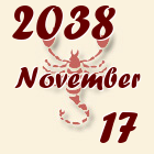 Skorpió, 2038. November 17