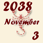 Skorpió, 2038. November 3