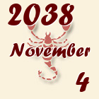 Skorpió, 2038. November 4