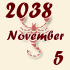 Skorpió, 2038. November 5