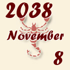 Skorpió, 2038. November 8