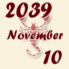 Skorpió, 2039. November 10