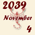 Skorpió, 2039. November 4
