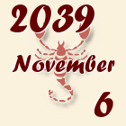 Skorpió, 2039. November 6