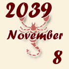 Skorpió, 2039. November 8