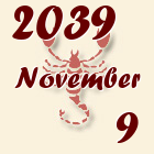 Skorpió, 2039. November 9