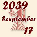 Szűz, 2039. Szeptember 17