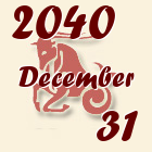Bak, 2040. December 31