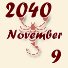 Skorpió, 2040. November 9