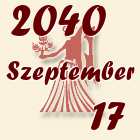 Szűz, 2040. Szeptember 17