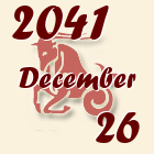 Bak, 2041. December 26