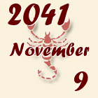Skorpió, 2041. November 9