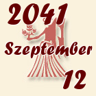 Szűz, 2041. Szeptember 12