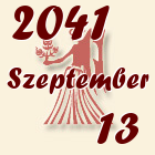 Szűz, 2041. Szeptember 13