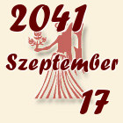 Szűz, 2041. Szeptember 17