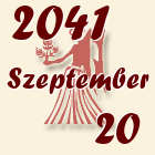 Szűz, 2041. Szeptember 20