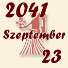Szűz, 2041. Szeptember 23
