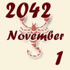 Skorpió, 2042. November 1