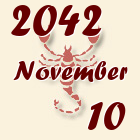 Skorpió, 2042. November 10