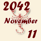 Skorpió, 2042. November 11