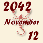 Skorpió, 2042. November 12