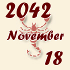 Skorpió, 2042. November 18