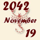 Skorpió, 2042. November 19
