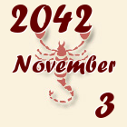 Skorpió, 2042. November 3