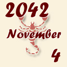 Skorpió, 2042. November 4