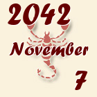 Skorpió, 2042. November 7