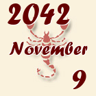 Skorpió, 2042. November 9