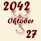 Skorpió, 2042. Október 27