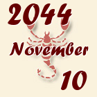 Skorpió, 2044. November 10