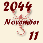 Skorpió, 2044. November 11